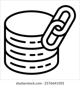 Data Link Icon Element For Design