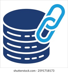 Data Link Icon Element For Design