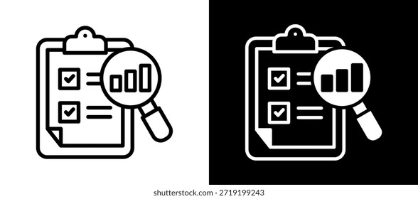 Icono de alfabetización de datos Ilustración vectorial whiteblack