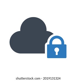 Data lock icon.secure,storage (vector illustration)