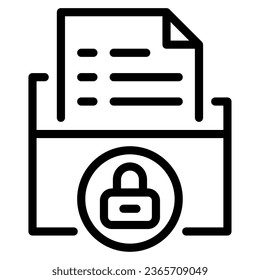  Data Lock object illustration icon