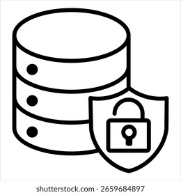 Data Logger Outline Icon illustration vector
