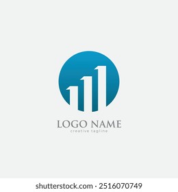 Data logo, business data, tax, investory logo fully editable vector template