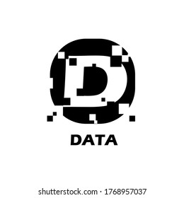 Data Logo design. Letter L logo. data icon