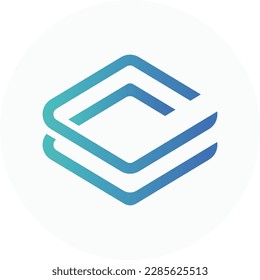 Data Logo, modern block chain technology AI analytics digital storage icon vector design. Great for mobile app, web design, etc.