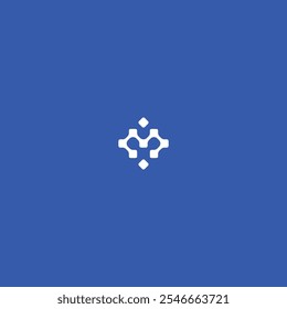 Design de vetor de logotipo de dados com estilo minimalista simples