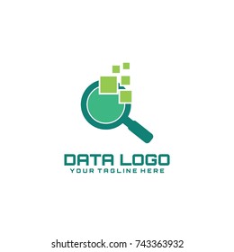 Data logo vector template