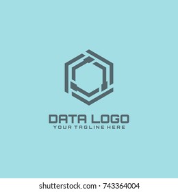 Data logo vector template