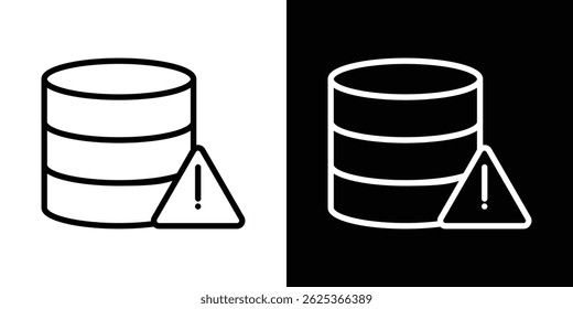 Data loss icon concept stroke on white background