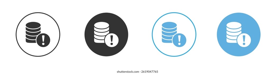 Data loss icon simple flat vector icon pack