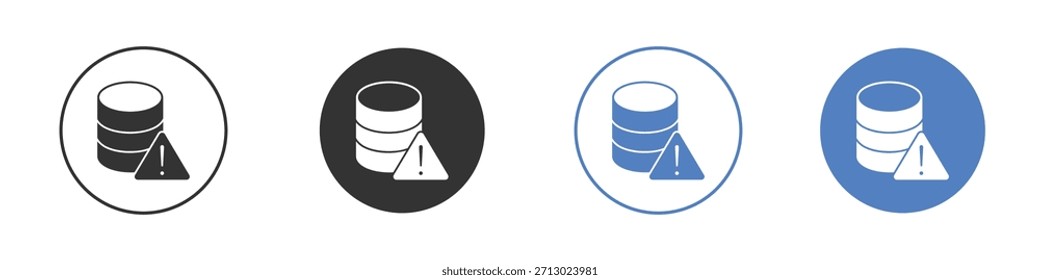 Icono de pérdida de datos simple Vector minimalista EPS