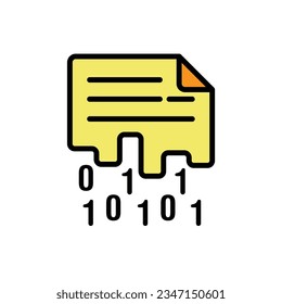 Data Loss Icon Vector Illustration