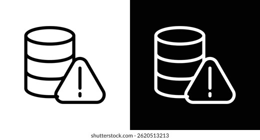 Vector del icono de la pérdida de datos, Plantilla del logotipo de la ilustración en estilo moderno