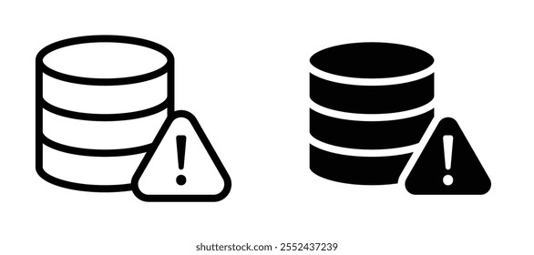 Data loss liner icon vector set.
