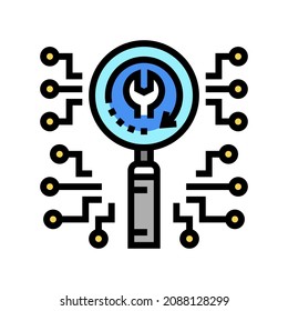 data loss prevention color icon vector. data loss prevention sign. isolated symbol illustration