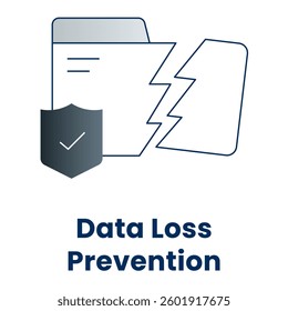 Data Loss Prevention Editable Stroke Icon