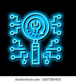 data loss prevention neon light sign vector. data loss prevention illustration