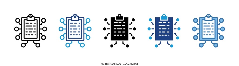Data Management Ai Icon Element For Design