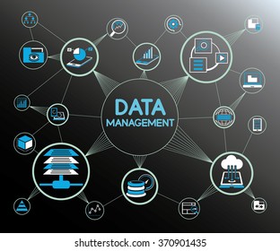 Data Management Concept, Information Technology Concept