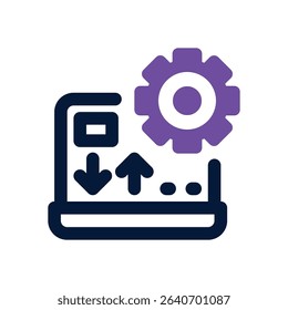 data management duotone icon. Sleek and modern vector icon for websites, mobile apps, marketing materials, and corporate design. Fully scalable and ready to use.