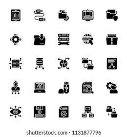 
Data Management Glyph Icons 
