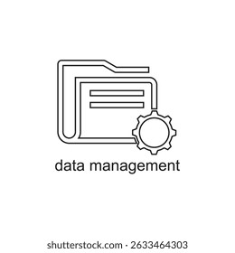 data management icon , management icon