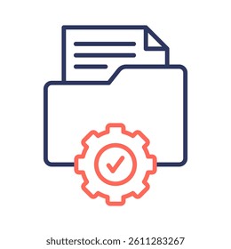 Data Management Icon Element For Design