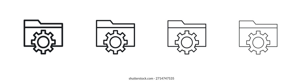 Icono de gestión de datos Eps10. iconos Diseño gráfico