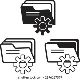 data management icon on white background. data management sign. flat style.