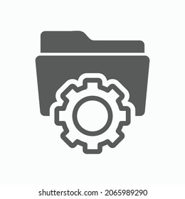 data management icon, project management vector