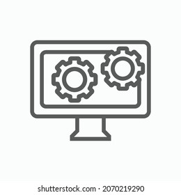 data management icon, project management vector