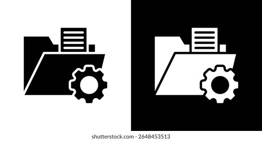 Data management icon symbol collection. Flat vector stock illustration.