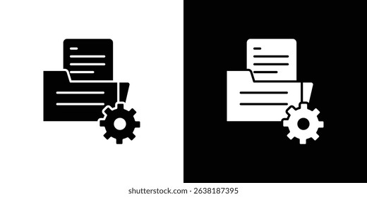Data management icon symbols. Vector illustration.
