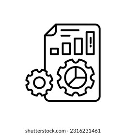 Data Management icon in vector. Illustration
