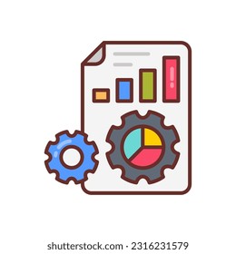 Data Management icon in vector. Illustration