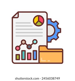 Data Management  icon in vector. Logotype
