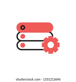 data management icon vector modern style design