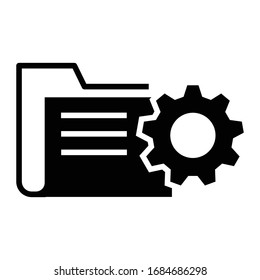 Data management icon vector.file icon