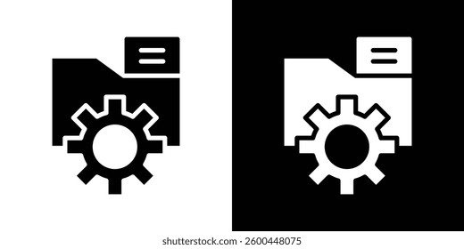Data management icons vectors set in solid style.