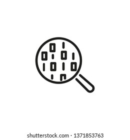 Data management line icon. Information, technology, digital. Data analysis concept. Vector illustration can be used for topics like program, mobile app, computer