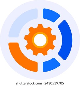 data management modern icon illustration