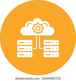 Ícone de vetor do Data Management. Pode ser usado para impressão, aplicativos móveis e da Web.