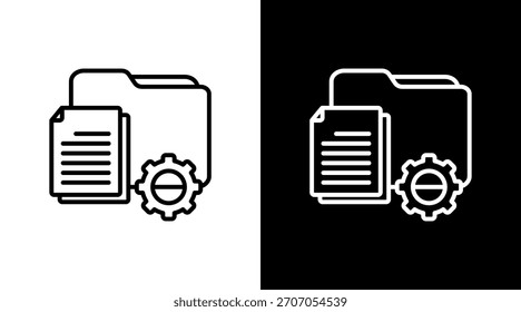 Gestión de datos Diseño de conjunto de iconos blancos