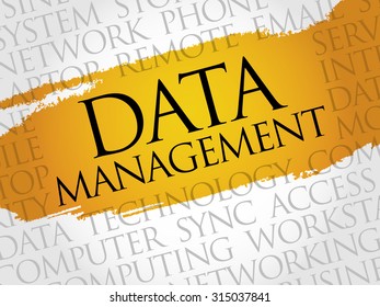 Data Management word cloud concept