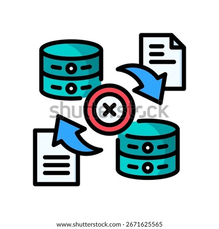 Data Manipulation Lineal Color Icon
