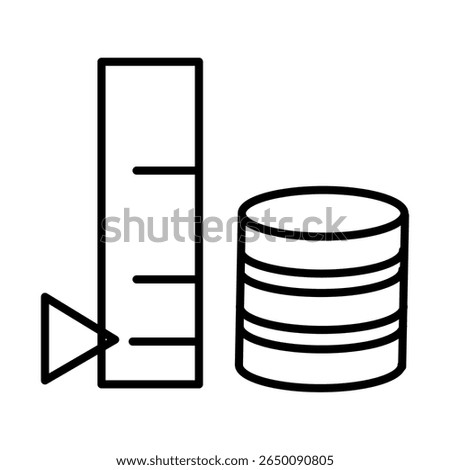 Data Measurement Editable Stroke Icon