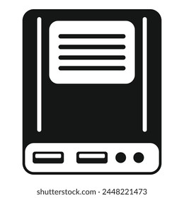 Data memory board icon simple vector. Storage solid usb. Hardware backup