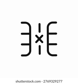 data migration rejected icon sign vector