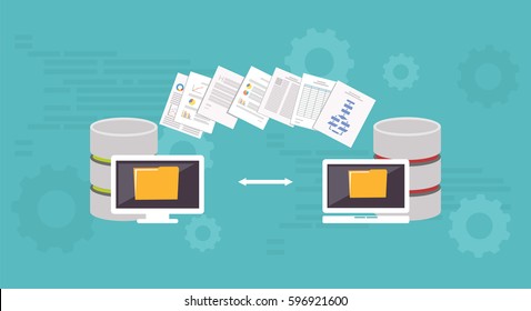 Data Migration.Data Management. Transfer File Concept.