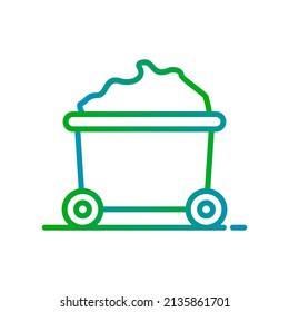 data mining, analysis data gradient icon